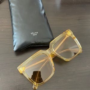 55 mm Modified Square Sunglasses by Celine